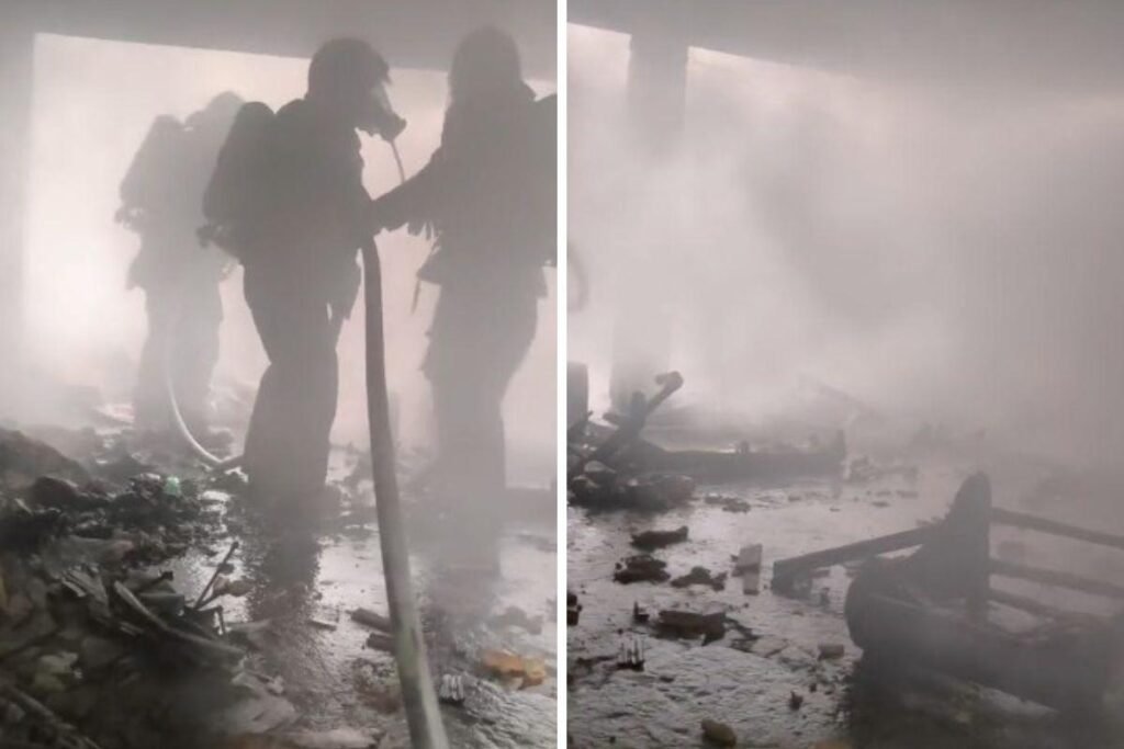 Incêndio em residência em Taubaté é controlado pelos bombeiros em Segurança