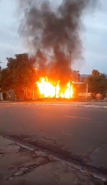 Incêndio em Posto de Entrega Voluntária assusta moradores em São José em Segurança