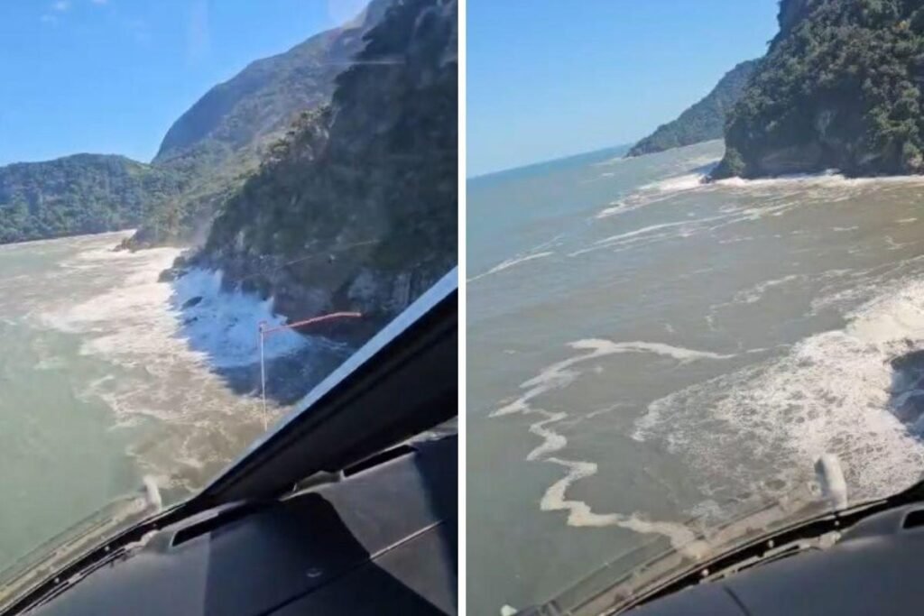 Bombeiros retomam buscas por jovem que desapareceu no mar ao tentar salvar mulher em São Sebastião 9 Bombeiros retomam buscas por jovem que desapareceu no mar ao tentar salvar mulher em São Sebastião em Segurança